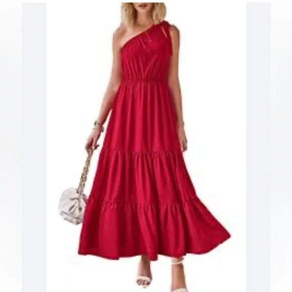 Max Studio Barbie pink off shoulder maxi dress - Picture 3 of 11